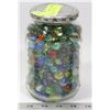 Image 1 : JAR OF VINTAGE MARBLES. COLLECTIBLES