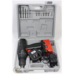 18V DRILL WITH BATTERY AND CHARGER IN CASE