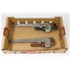 Image 1 : LOT OF 2 ALUMINUM 14" PIPE WRENCHES 1 IS A RIDGID