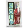 Image 1 : BATTERY OPERATED COCA-COLA SIGN 12 X 21-1/2 TALL