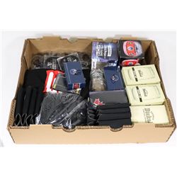 BOX W/NEW OILER'S & CAPTAIN MORGAN