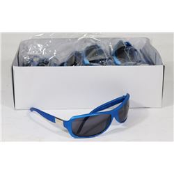 BOX OF OCEAN BLUE DESIGNER STYLED SUNGLASSES