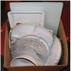 Image 1 : BOX OF ESTATE SERVINGWARE , CRYSTAL , GLASS AND