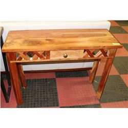 SOLID WOOD WRITING DESK, 41.5"X15"X30"