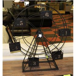 METAL FERRIS WHEEL CANDLE HOLDER