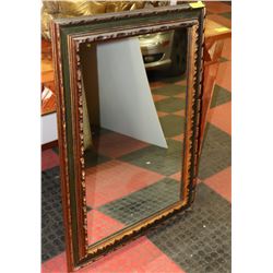 WALL MIRROR GREEN AND BRONZE COLOR