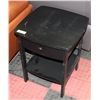 Image 1 : SHOWHOME BLACK END TABLE WITH DRAWER. FURNITURE