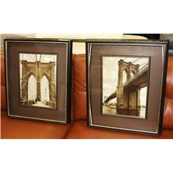PAIR OF SHOWHOME BRIDGE PICTURES
