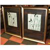 Image 1 : PAIR OF SHOWHOME LARGE FRAMED TWIG PICTURES