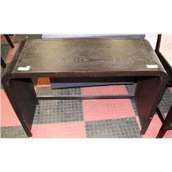 BLACK HALLWAY TABLE 38" X 15" X 30"
