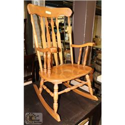 1960S WOODEN ROCKING CHAIR