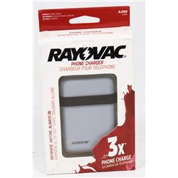 NEW RAYOVAC 6000 MAH POWER BANK