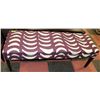 Image 1 : SHOWHOME WHITE AND PURPLE BENCH