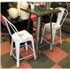 Image 1 : SHOWHOME METAL BAR TABLE WITH 2 STOOLS