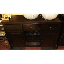 SHOWHOME WOOD SIDEBOARD WITH WINE STORAGE