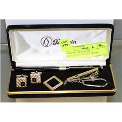 NEW 'PEITER' PEN, TIE CLIP,CUFFLINKS GIFT SET BY