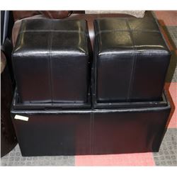 3 PC STOW AWAY SHOWHOME OTTOMAN SET