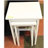 Image 1 : WHITE NESTING TABLE PAIR