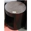Image 1 : SHOWHOME ROUND WOOD TONE END TABLE. FURNITURE