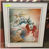 Image 1 : FRAMED, SIGNED, LTD EDITION PAINTING OF BILL