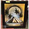Image 1 : FRAMED & SIGNED GLASS ART PAINTING BY NICO -2004