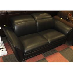 NEW GENUINE BLACK LEATHER LIFT BACK 71" LOVE