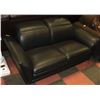 Image 1 : NEW GENUINE BLACK LEATHER LIFT BACK 71" LOVE