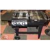 Image 1 : BARBECUE GRILL - ONE SIDE PROPANE, ONE SIDE WOOD