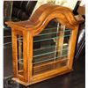Image 1 : MIRRORED WALL CURIO CABINET WITH LIGHTING