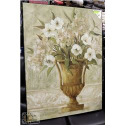 LARGE FLORAL CANVAS PICTURE