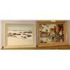 Image 1 : TWO VINTAGE SCENIC PICTURES IN FRAMES