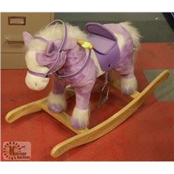 ROCKIN' RIDER PURPLE ROCKING HORSE W/SOUNDS &