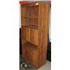 Image 1 : WOOD BOOKSHELF, 30.5"X15.5"X77".