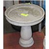 Image 1 : CONCRETE 2 PIECE BIRDBATH 14" X 14"