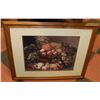 Image 1 : LARGE FRAMED STILL OF FRUIT AND FLOWERS
