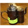Image 1 : CHINESE DOUBLE CHAMBER ANTIQUE TEA POT BRONZE
