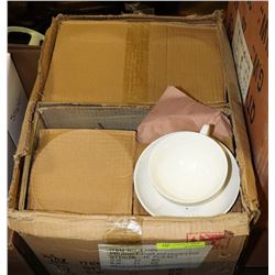 CASE OF NEW DOLLAR STORE CUPS AND SAUCERS