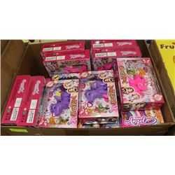LARGE BOX OF DOLLS AND PONIES