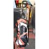 Image 1 : CAMPBELL CLUBS WITH BAG AND CADDIE