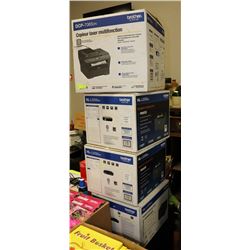 LOT OF 4 BROTHER PRINTERS AS IS