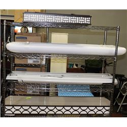 LOT OF 4 ASSORTED STORE DISPLAY CEILING LIGHT