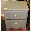Image 1 : 2 DRAWER NIGHT STAND, 19"X16"X22".