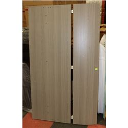GREY WOOD TONE DBL/QU SIZE HEADBOARD