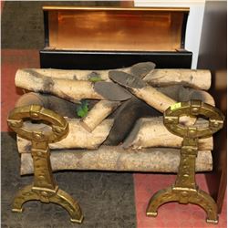 BRASS ELECTRIC FIREPLACE INSERT