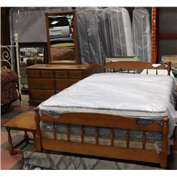 VILAS MAPLE 6 DRAWER DRESSER (15.5"X18"X31"),