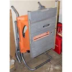 RIDGID 15A  10" PORTABLE  TABLE SAW  ROLLING STAND