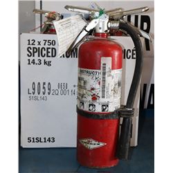 LOT OF 4 CHARGED 5LB ABC FIRE EXTINGUISHERS