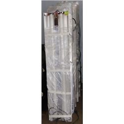 LOT OF 6 DELUXE FLUORESCENT LIGHT FIXTURES WITH