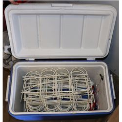 COLEMAN COOLER WITH GARDEN LATTICES