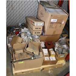PALLET OF ASSORTED ELECTRICAL AND MECHANICAL